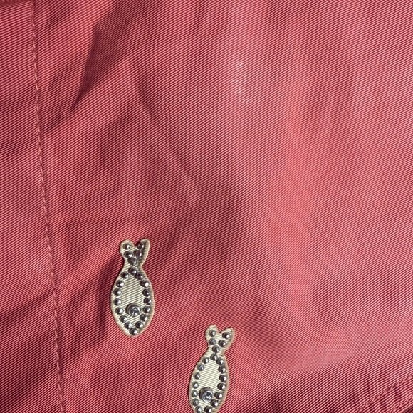 J. Crew Women's Salmon Embroidered Shorts - Picture 4 of 4